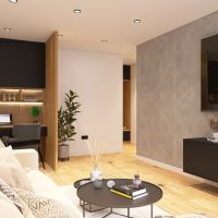 Interiérový návrh 4-izbového bytu v Revúcej